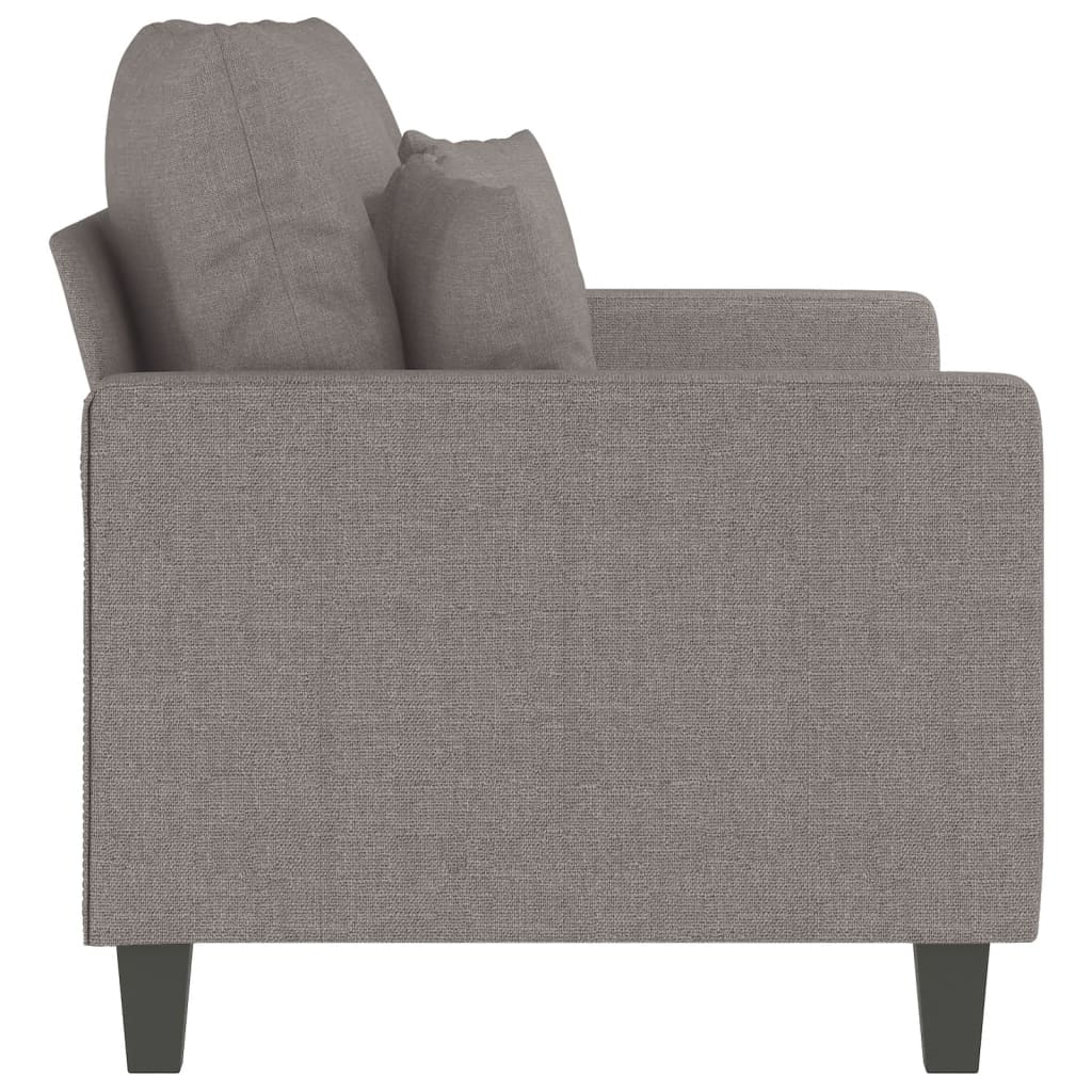 Tweezitsbank 120 cm stof taupe
