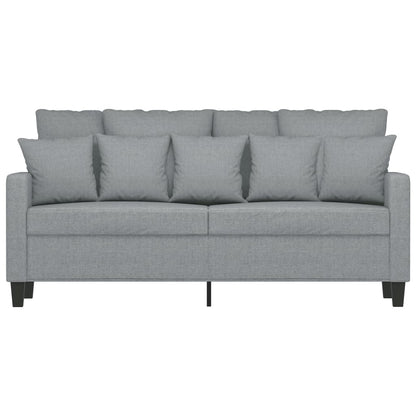 Tweezitsbank 140 cm stof lichtgrijs