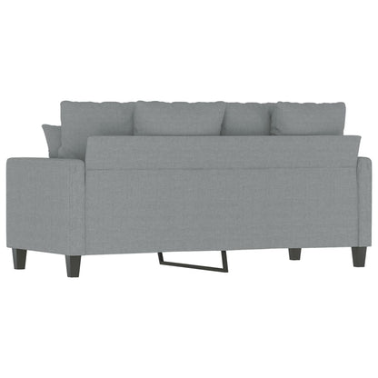 Tweezitsbank 140 cm stof lichtgrijs