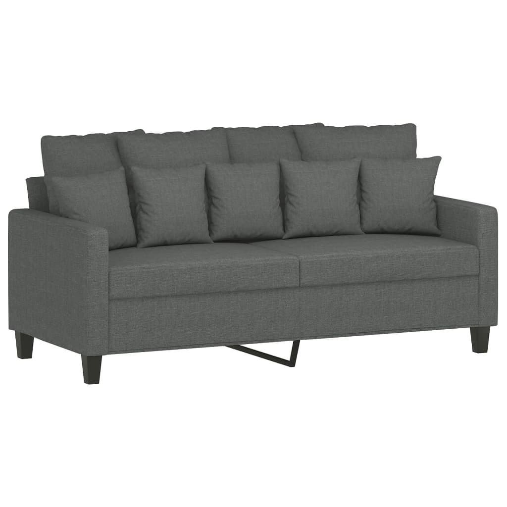 Tweezitsbank 140 cm stof donkergrijs