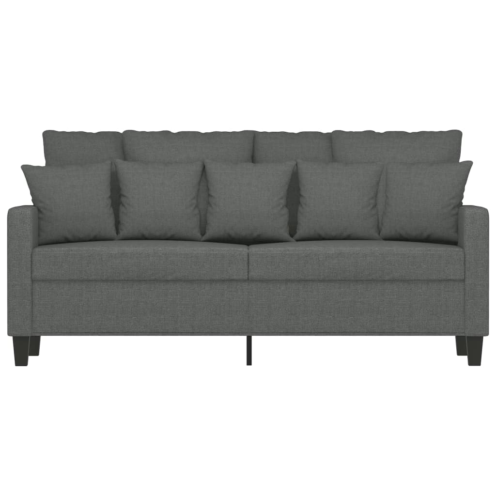 Tweezitsbank 140 cm stof donkergrijs