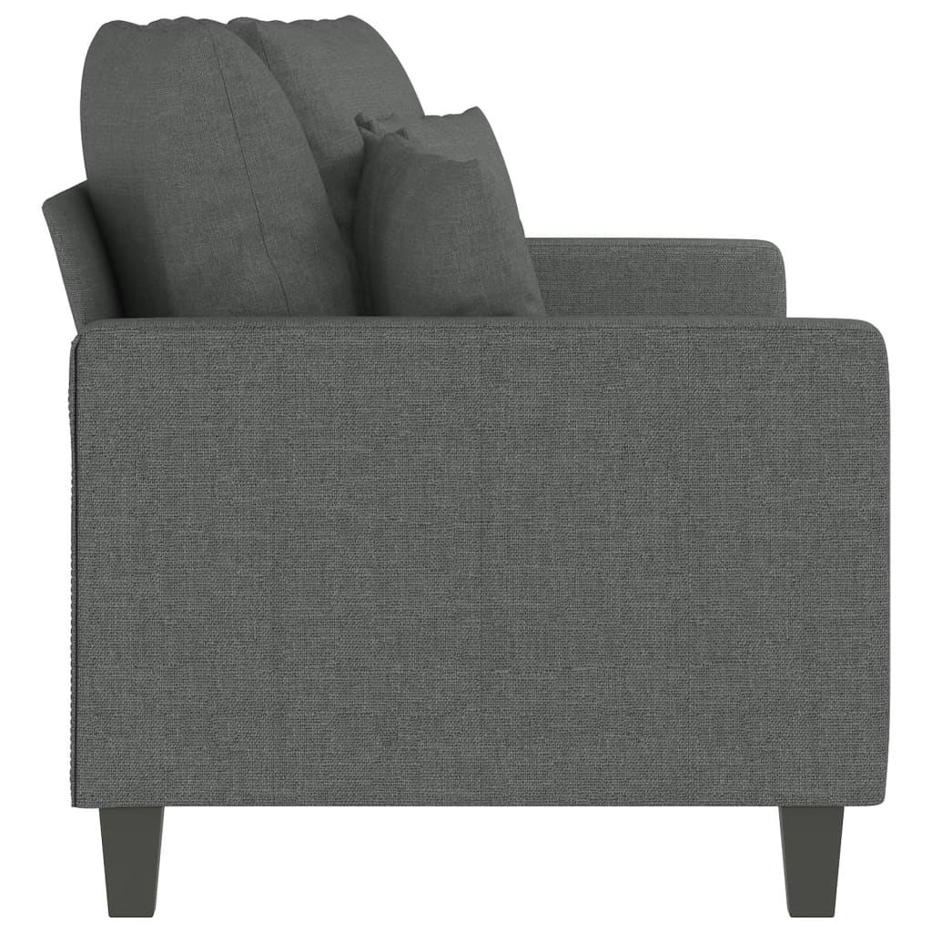 Tweezitsbank 140 cm stof donkergrijs