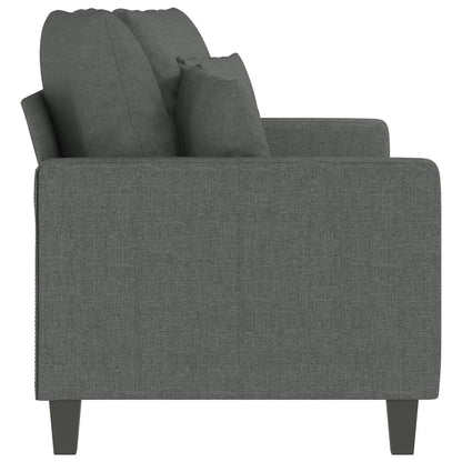 Tweezitsbank 140 cm stof donkergrijs