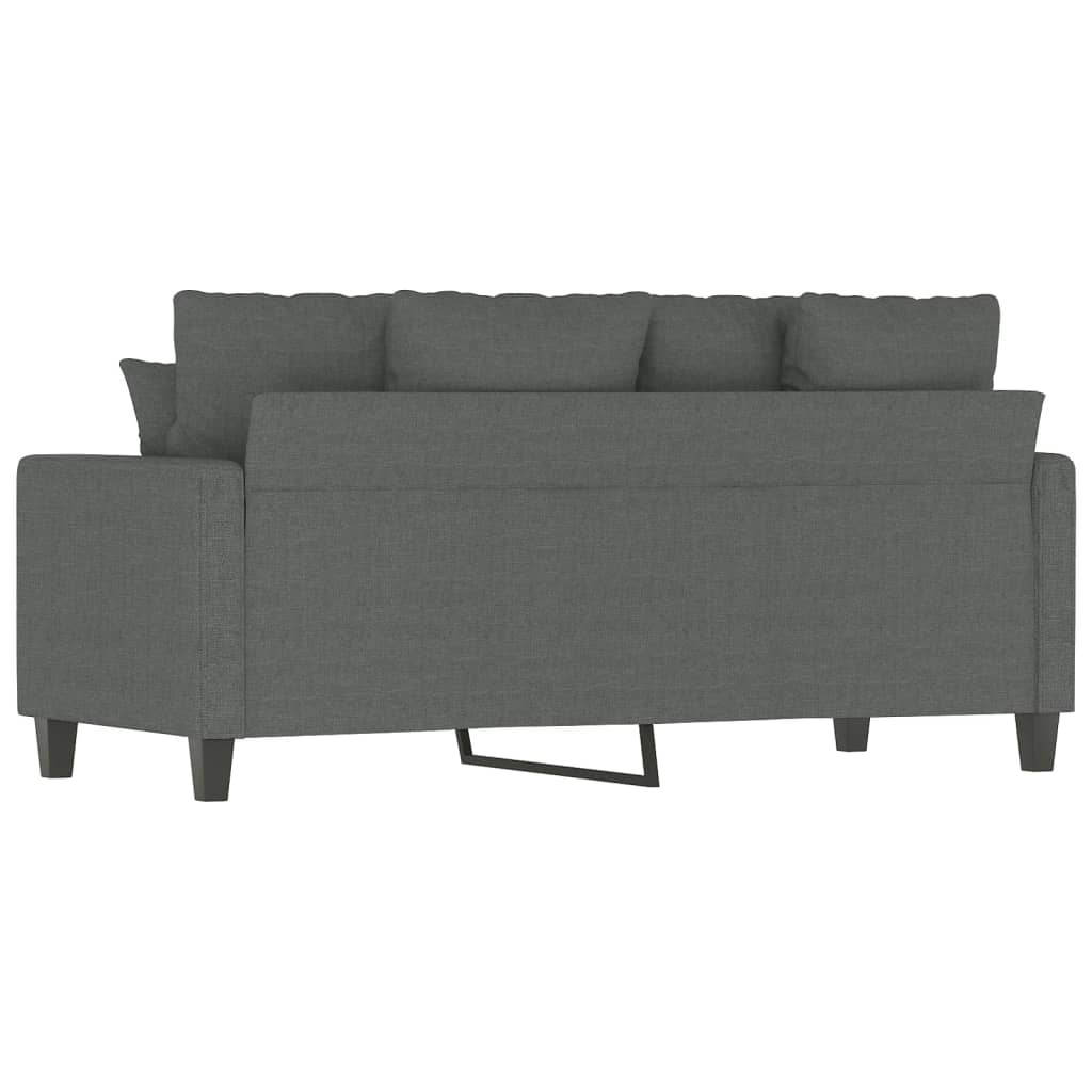 Tweezitsbank 140 cm stof donkergrijs