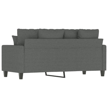 Tweezitsbank 140 cm stof donkergrijs