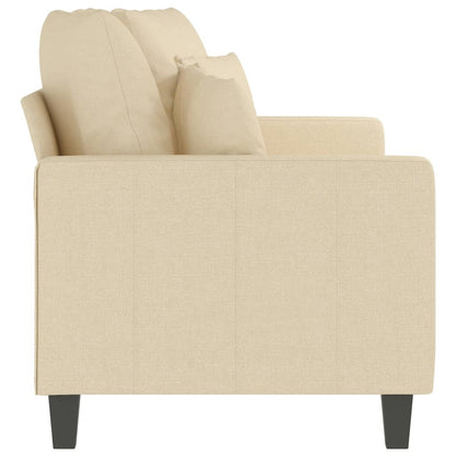 Tweezitsbank 140 cm stof crèmekleurig