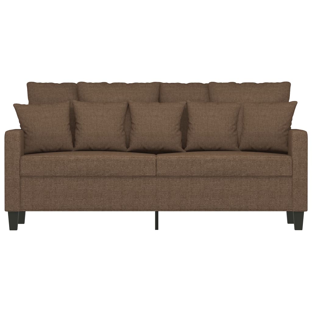 Tweezitsbank 140 cm stof bruin