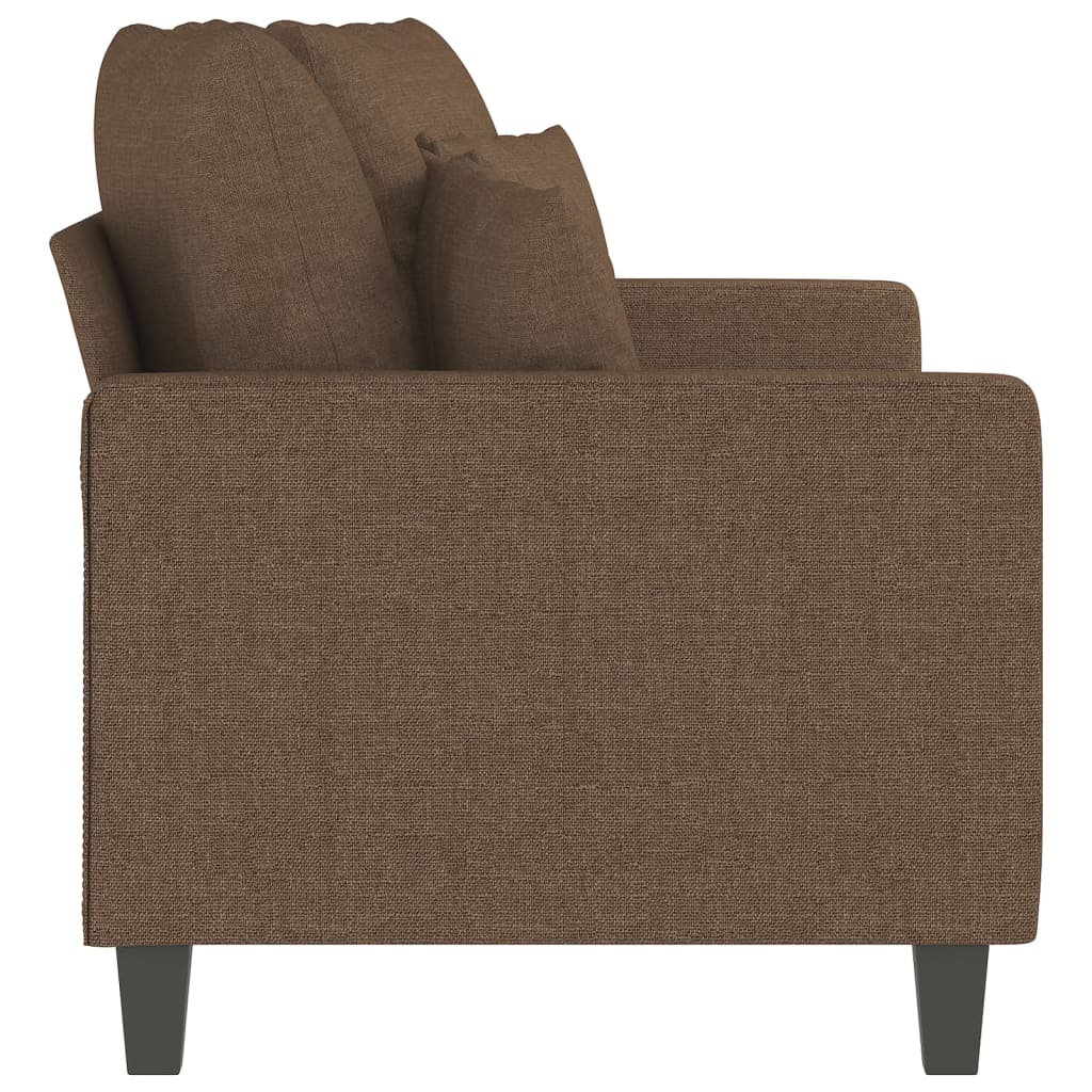 Tweezitsbank 140 cm stof bruin