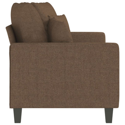 Tweezitsbank 140 cm stof bruin