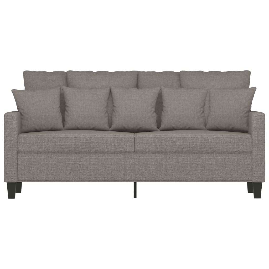 Tweezitsbank 140 cm stof taupe