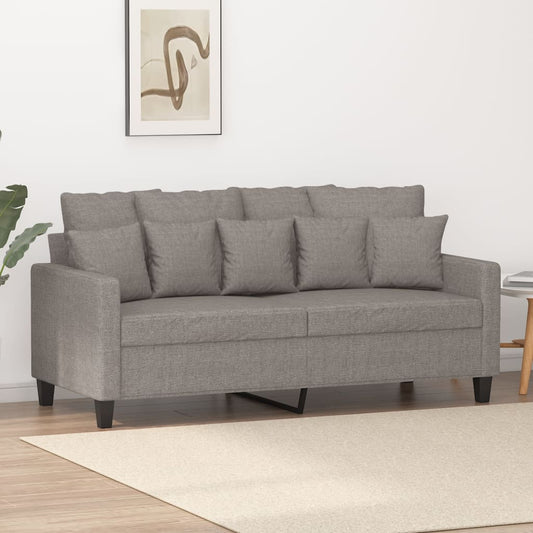 Tweezitsbank 140 cm stof taupe