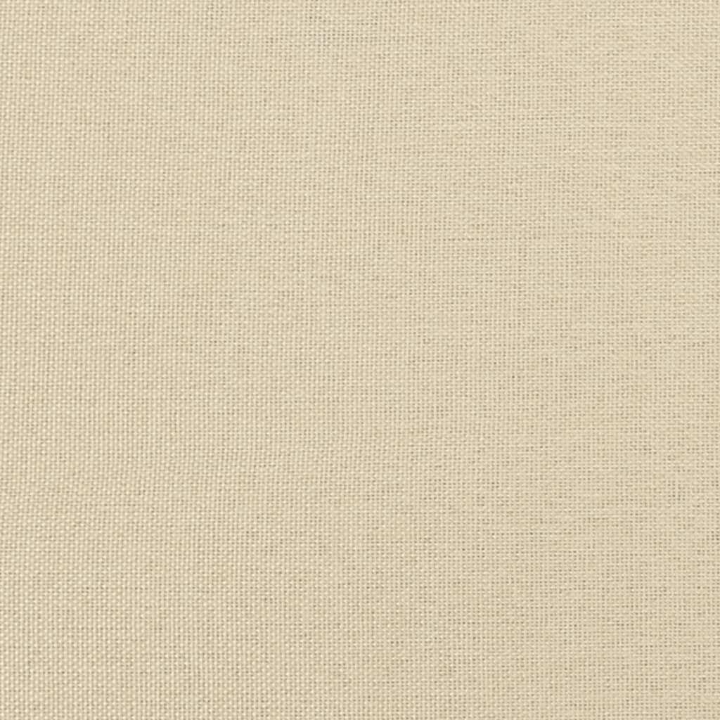 Driezitsbank 180 cm stof crèmekleurig