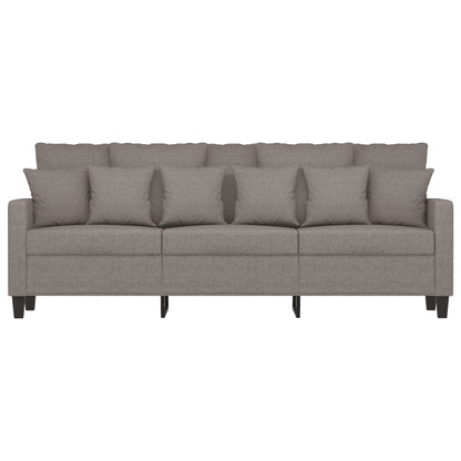 Driezitsbank 180 cm stof taupe