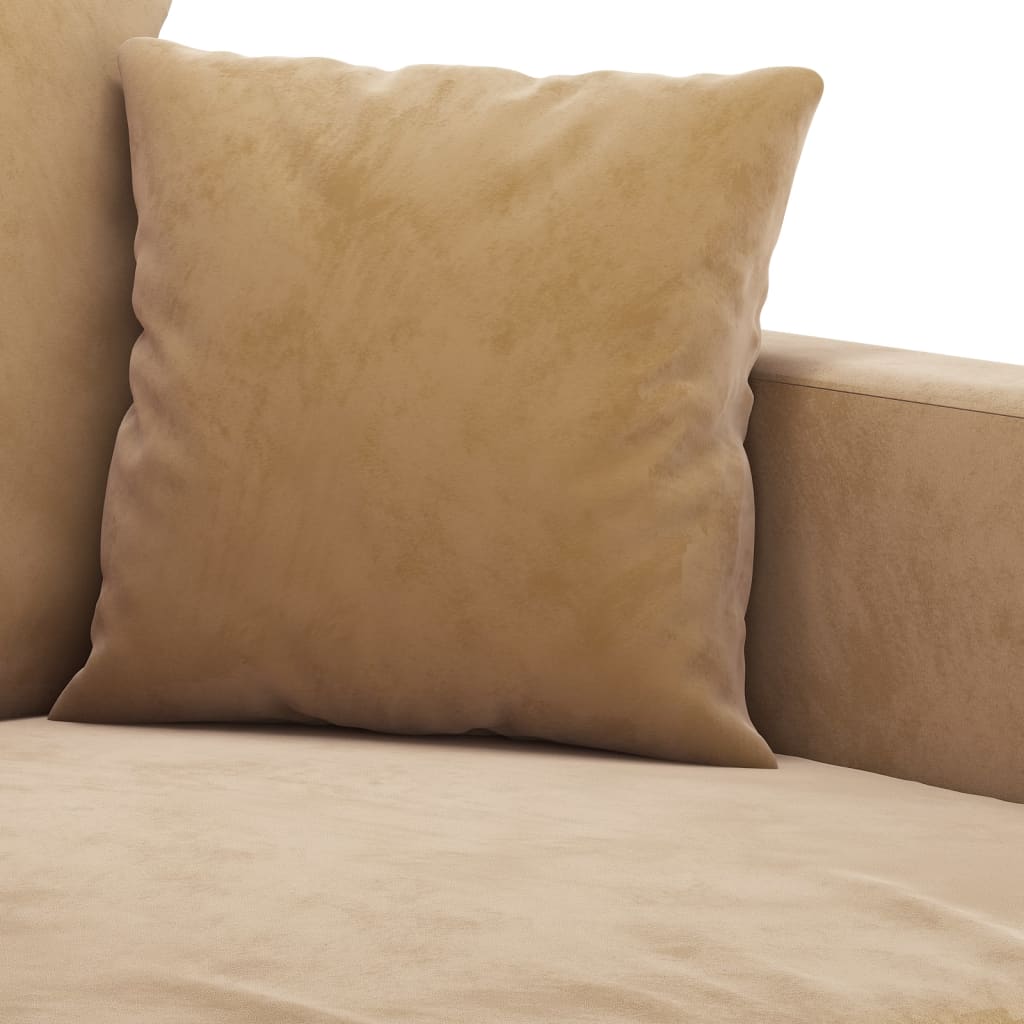 Tweezitsbank 120 cm fluweel bruin