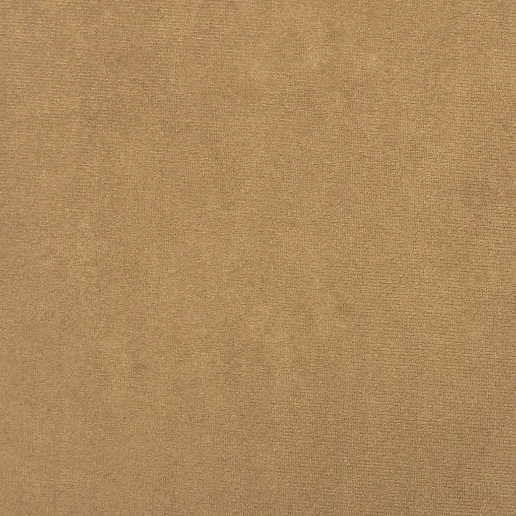 Tweezitsbank 120 cm fluweel bruin
