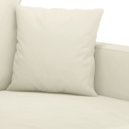 Tweezitsbank 140 cm fluweel crèmekleurig