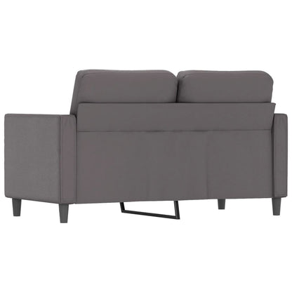 Tweezitsbank 120 cm kunstleer grijs