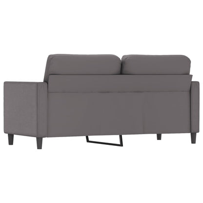 Tweezitsbank 140 cm kunstleer grijs
