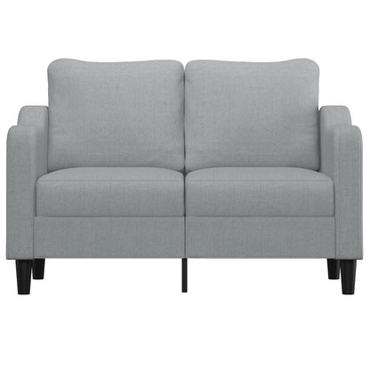 Tweezitsbank 120 cm stof lichtgrijs
