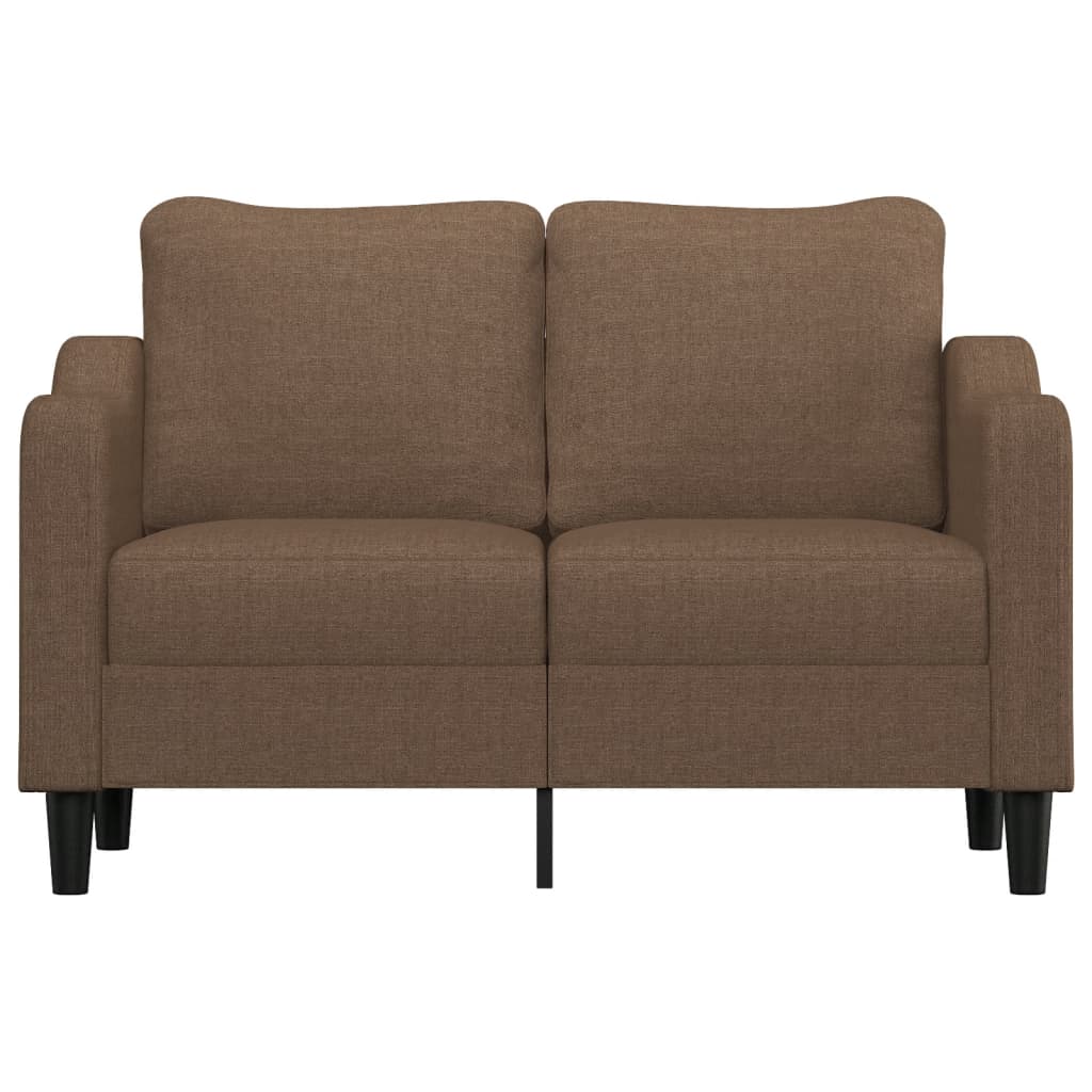 Tweezitsbank 120 cm stof bruin
