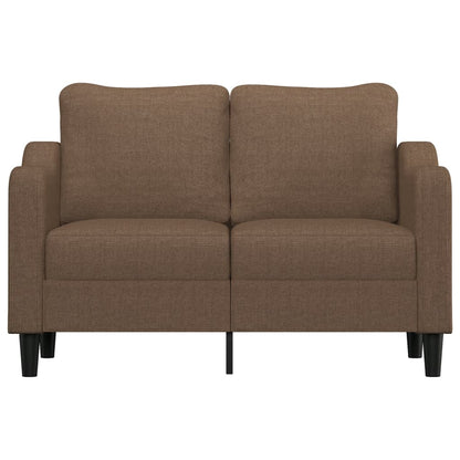 Tweezitsbank 120 cm stof bruin