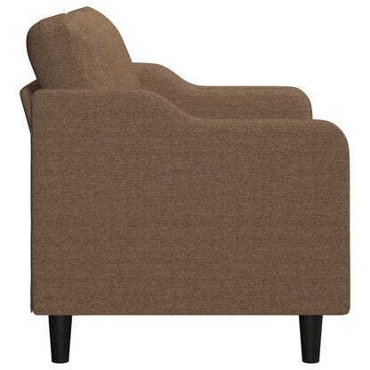 Tweezitsbank 120 cm stof bruin