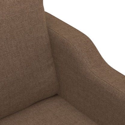 Tweezitsbank 120 cm stof bruin