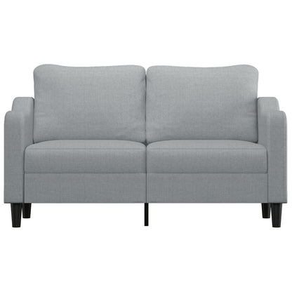Tweezitsbank 140 cm stof lichtgrijs