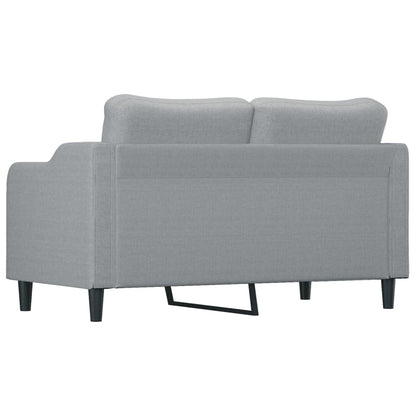 Tweezitsbank 140 cm stof lichtgrijs