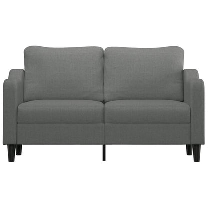 Tweezitsbank 140 cm stof donkergrijs