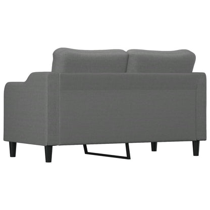 Tweezitsbank 140 cm stof donkergrijs