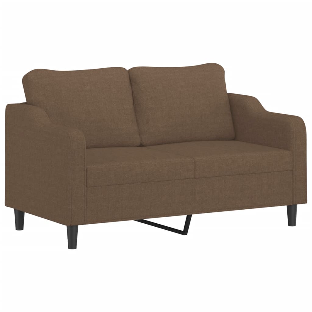 Tweezitsbank 140 cm stof bruin