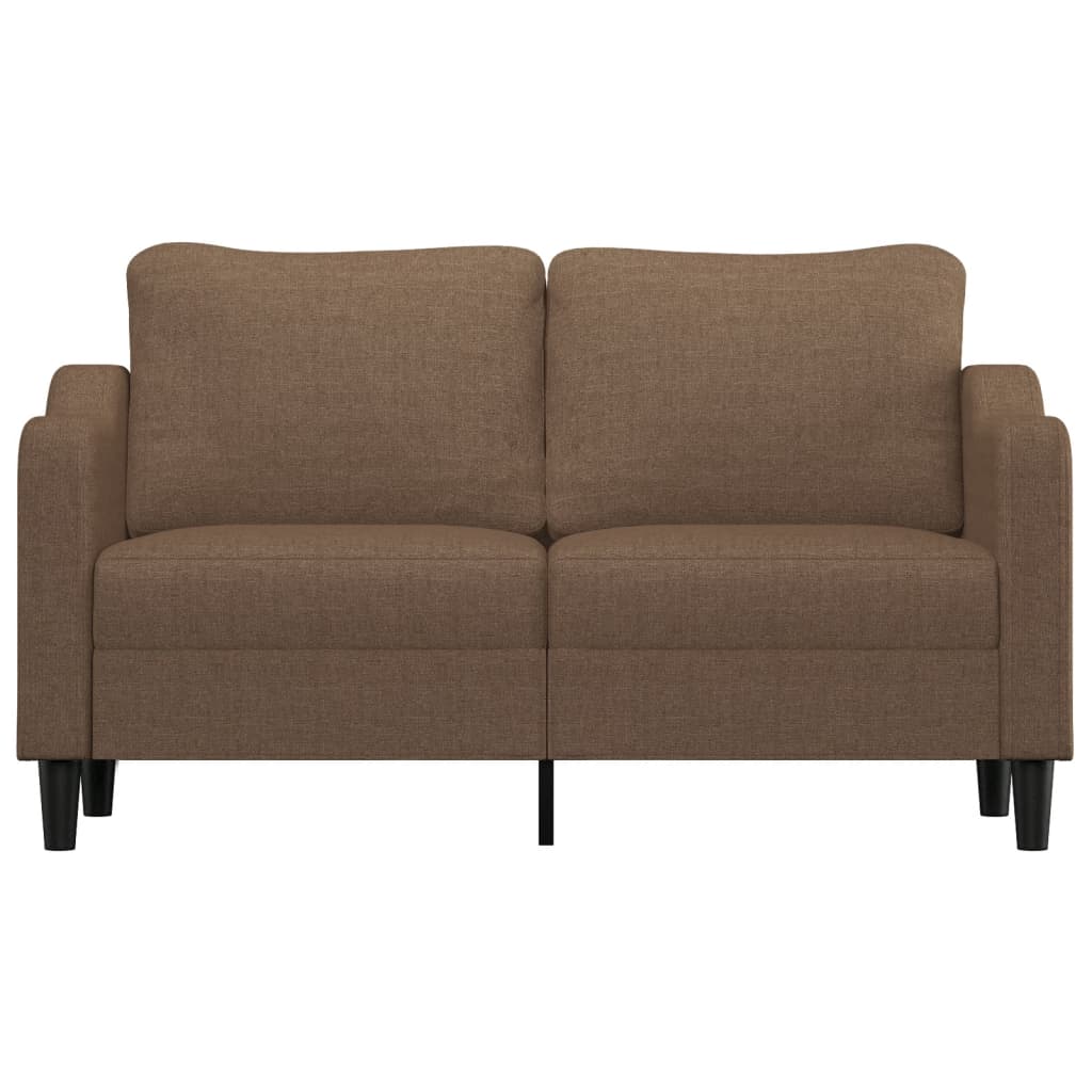 Tweezitsbank 140 cm stof bruin