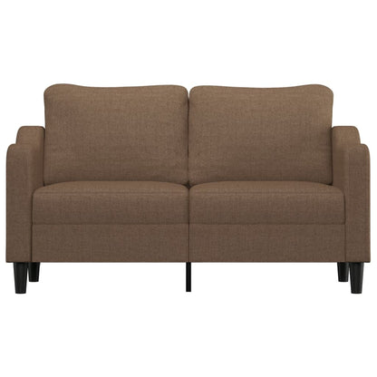 Tweezitsbank 140 cm stof bruin