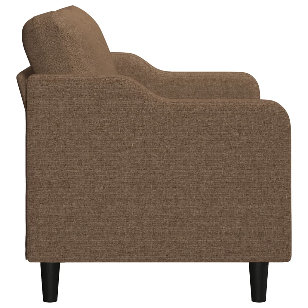 Tweezitsbank 140 cm stof bruin