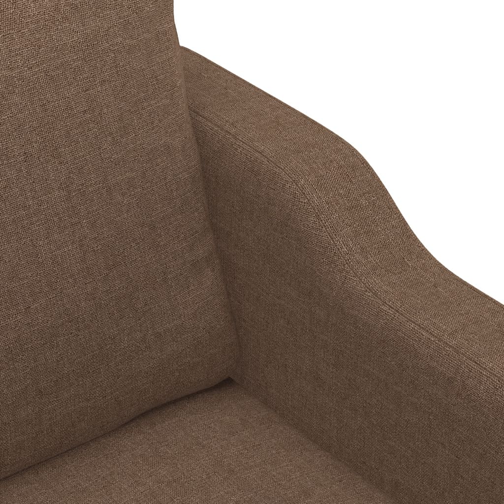 Tweezitsbank 140 cm stof bruin