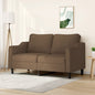 Tweezitsbank 140 cm stof bruin
