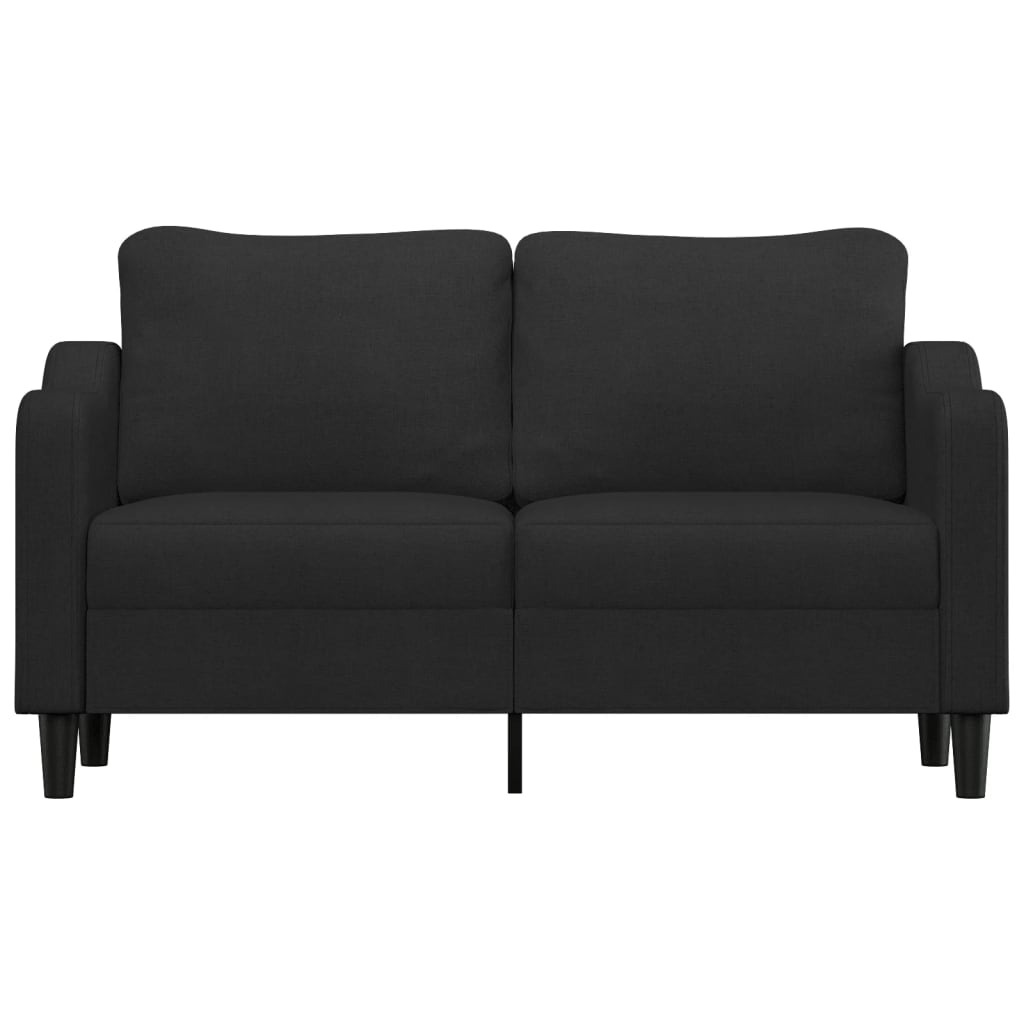 Tweezitsbank 140 cm stof zwart