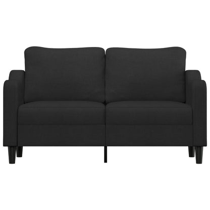 Tweezitsbank 140 cm stof zwart