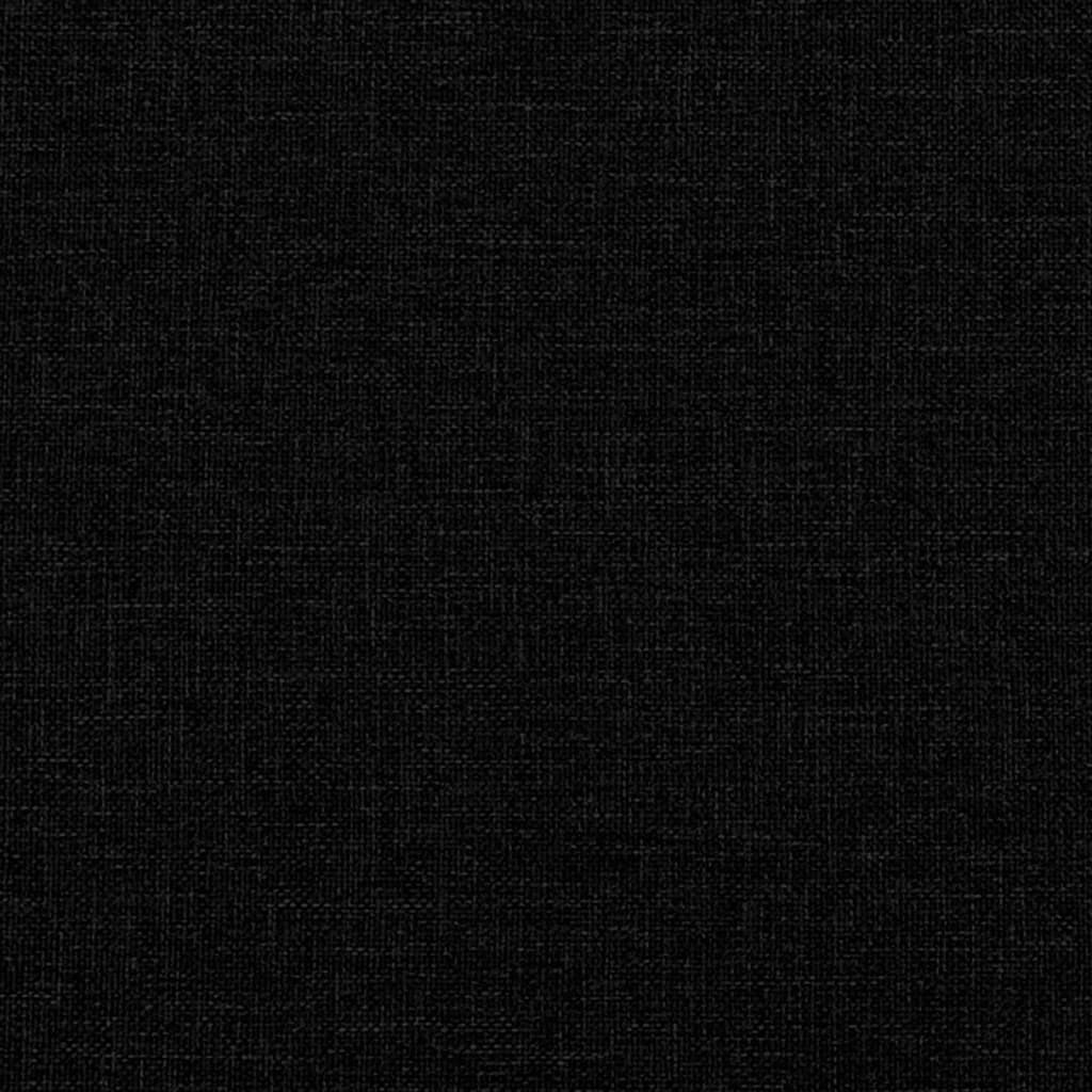 Tweezitsbank 140 cm stof zwart