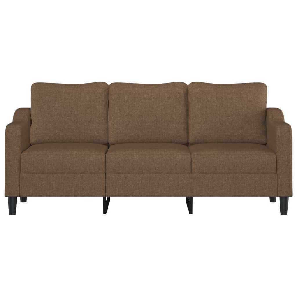 Driezitsbank 180 cm stof bruin