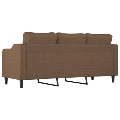 Driezitsbank 180 cm stof bruin