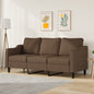 Driezitsbank 180 cm stof bruin