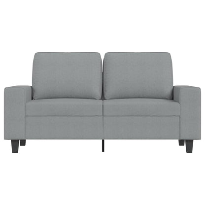 Tweezitsbank 120 cm stof lichtgrijs