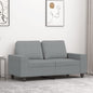 Tweezitsbank 120 cm stof lichtgrijs
