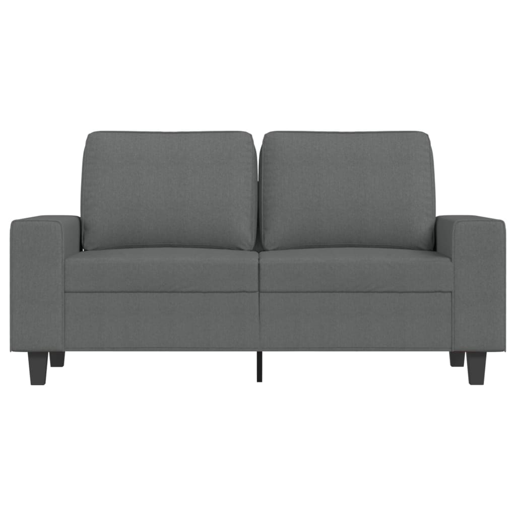 Tweezitsbank 120 cm stof donkergrijs