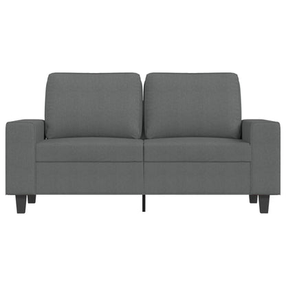 Tweezitsbank 120 cm stof donkergrijs