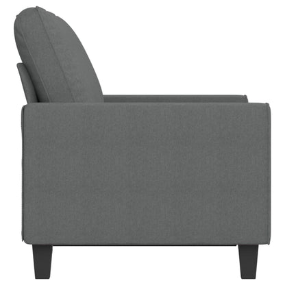 Tweezitsbank 120 cm stof donkergrijs