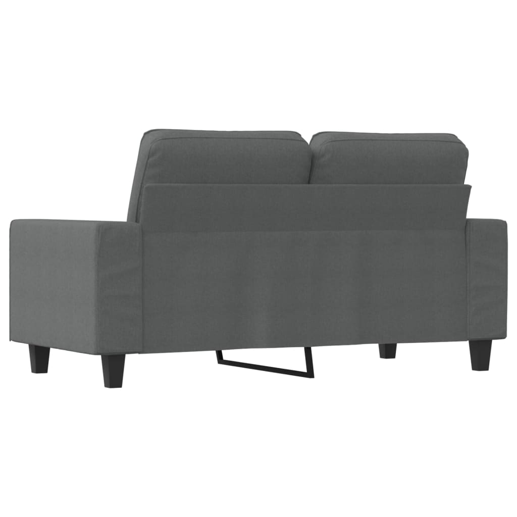 Tweezitsbank 120 cm stof donkergrijs