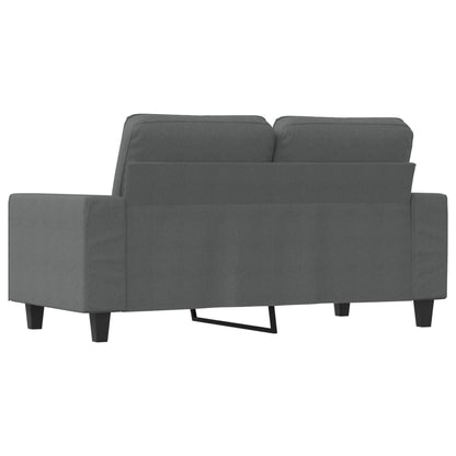 Tweezitsbank 120 cm stof donkergrijs